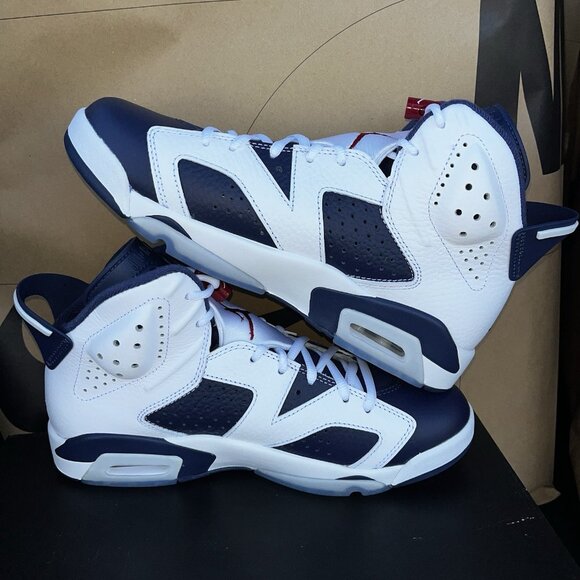 NEW 2024 Nike Air Jordan 6 VI Retro Olympic Navy Mens Size 8.5 CT8529-164